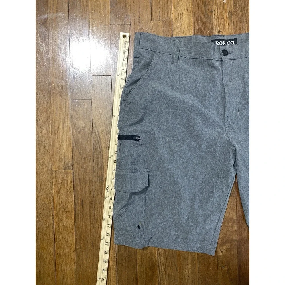 Men's Lighweight Performance Cargo Shorts Gray Preppy Golf Resort Wear Size‎ 38